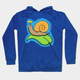 Cute, happy, colourful snail cartoon Hoodie